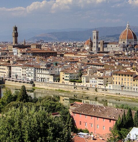 La vista su tutta Firenze da piazzale Michelangelo