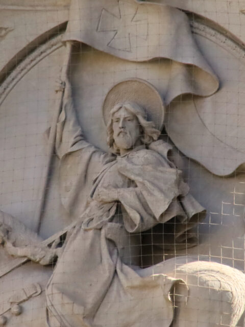 La statua di San Giacomo a cavallo a Barcellona