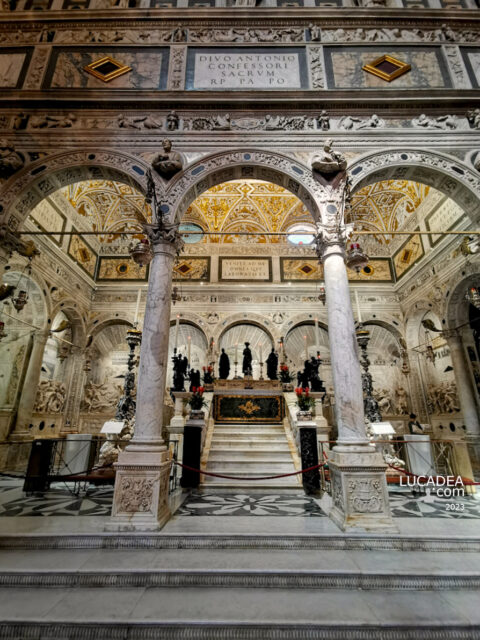 La cappella di Sant'Antonio nella basilica a Padova