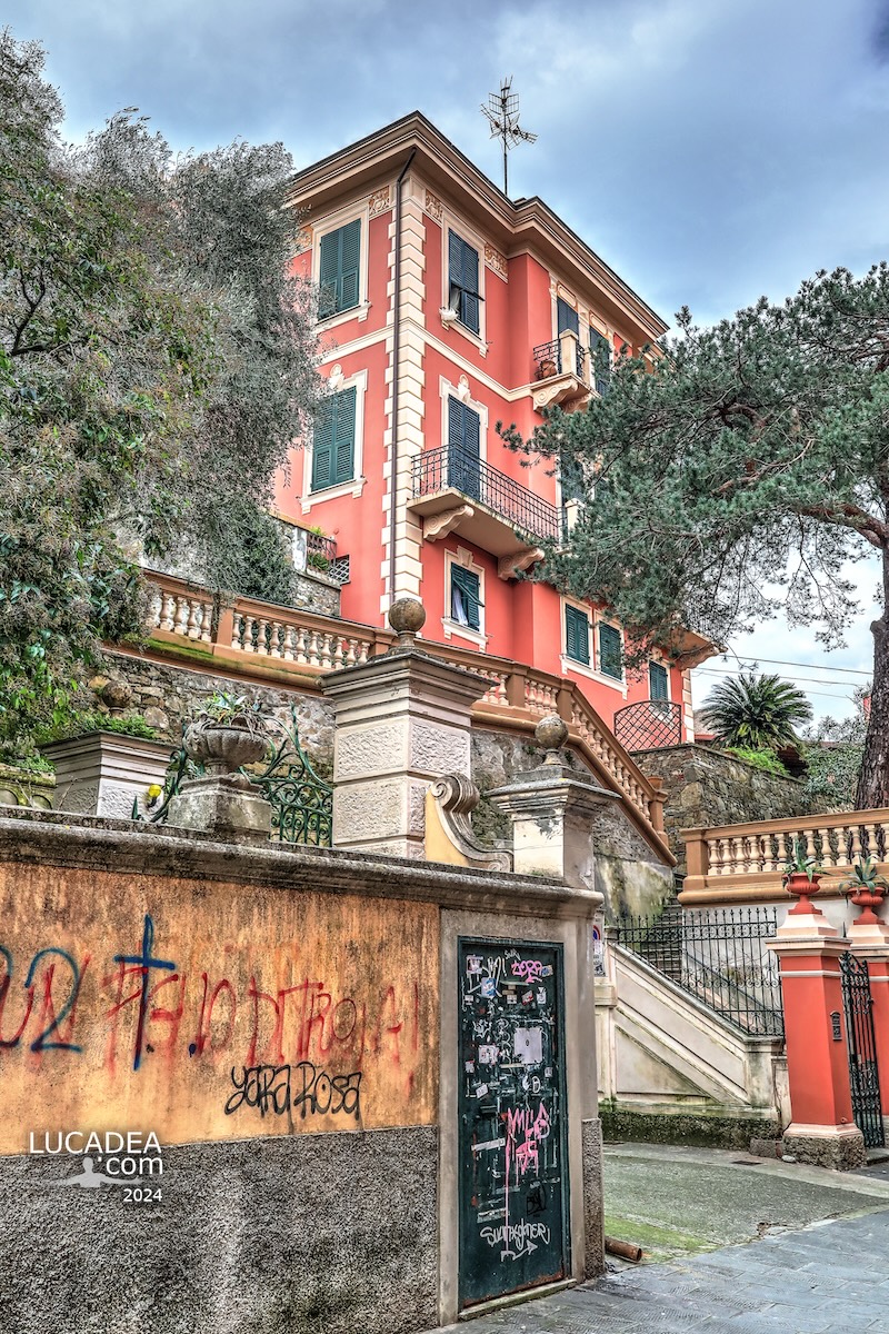 Una bella villa in via della Chiusa a Sestri Levante