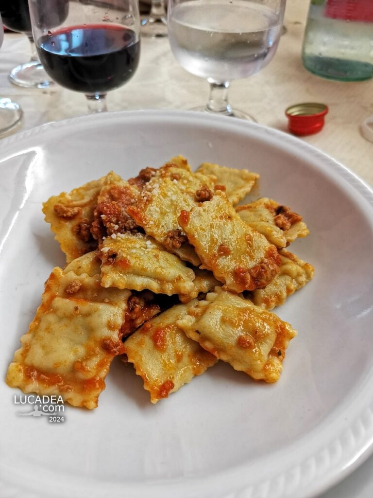 I ravioli al ragù dell'Agriturismo Ou Grumallu