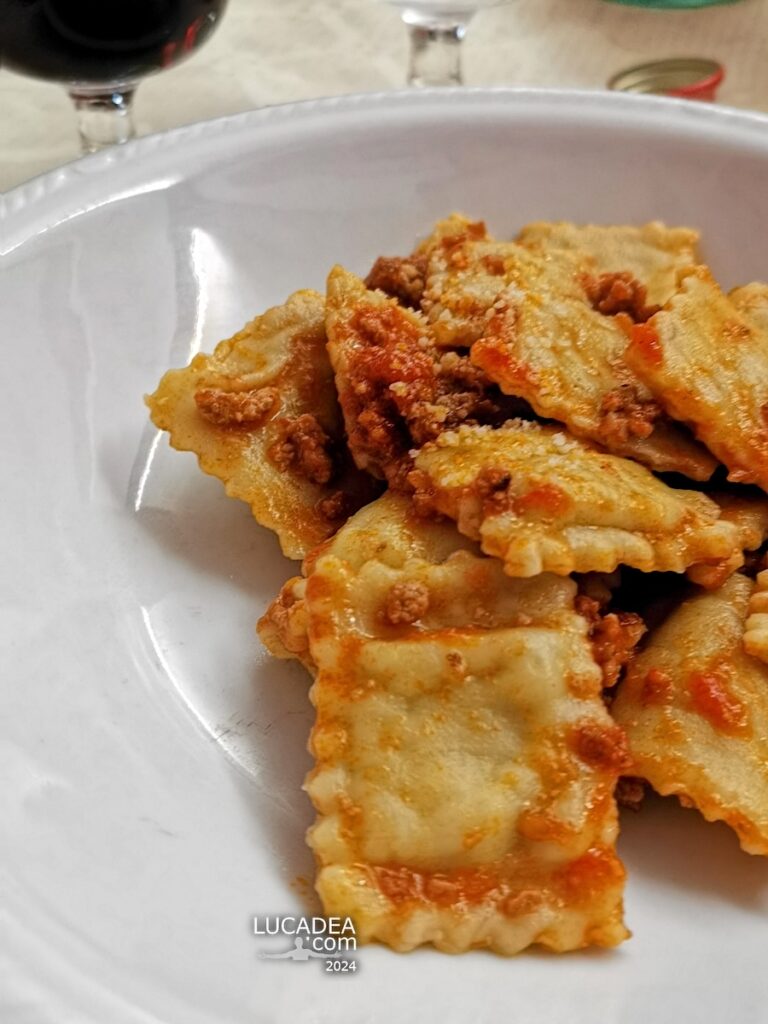 I ravioli al ragù dell'Agriturismo Ou Grumallu