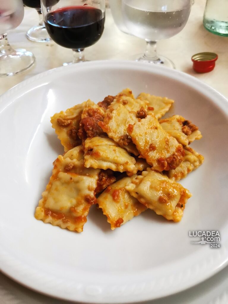 I ravioli al ragù dell'Agriturismo Ou Grumallu