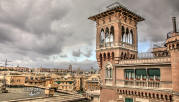 Il panorama di Genova salendo al quartiere di Albaro