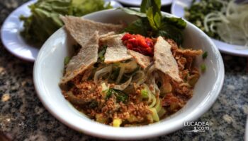 Mi quang noodles, un bel piatto vietnamita