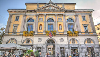 Il palazzo del municipio di Lugano in Svizzera