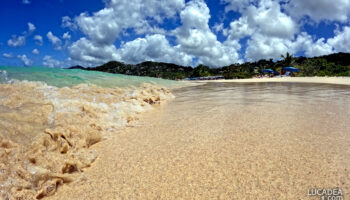 Mare da sogno: l'acqua cristallina di Grand Anse a Grenada nei Caraibi