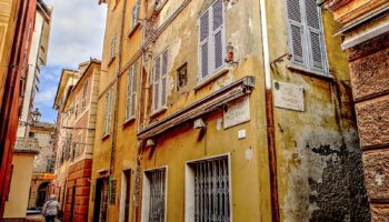 Uno scorcio del centro storico di Lavagna in Liguria