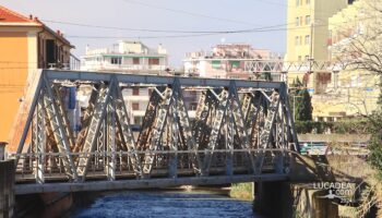 Il ponte ferroviario sul Gromolo a Sestri Levante