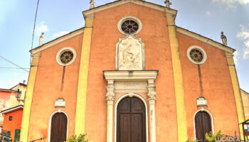 La facciata della chiesa di San Giovanni Battista a Mattarana