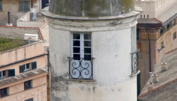 La torre di palazzo Lomellino detta il Minareto a Genova