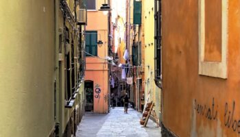 Vico Salvaghi nel centro storico di Genova