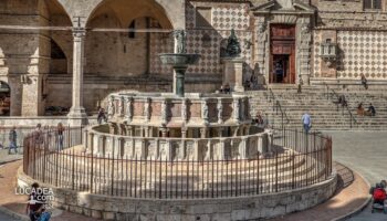 La celebre Fontana Maggiore a Perugia