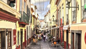 La Rua de Santa Maria a Funchal nell'isola di Madeira